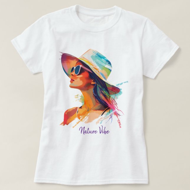 Camiseta Women’s Nature Vibe Graphic T-Shirt – Girl (Frente do Design)