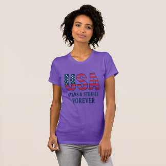 Camiseta Women’s USA Patriotic T-Shirt – Gift for Her