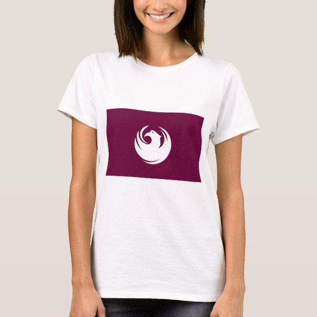 Camiseta Women T Shirt with Flag of Phoenix, Arizona, USA (Frente)