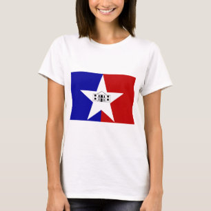 Camiseta Women T Shirt with Flag of San Antonio, EUA