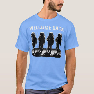 Camiseta Womens 2024 Moon Landing Mission Astronaut Planet 