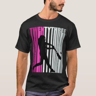 Camiseta Womens 23rd Baseball Birthday Softball Queen Base 