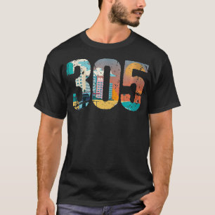 Camiseta Womens 305 Dade County Miami VNeck