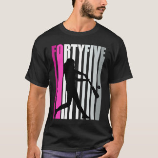 Camiseta Womens 45ª Base de Beisebol de Birthday, Rainha de