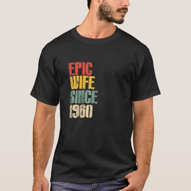 Camiseta Womens 63rd Wedding Anniversary for Her Handsome W (Frente)