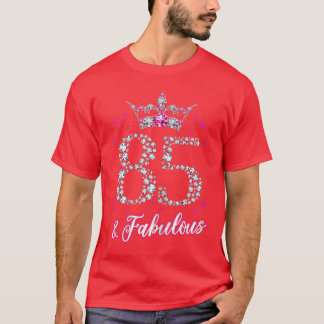 Camiseta Womens 85 and Fabulous 1935 85Th Birthday Giftee b