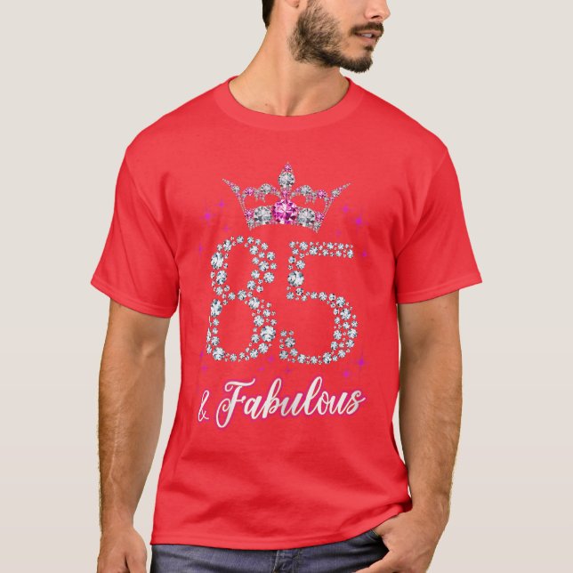 Camiseta Womens 85 and Fabulous 1935 85Th Birthday Giftee b (Frente)