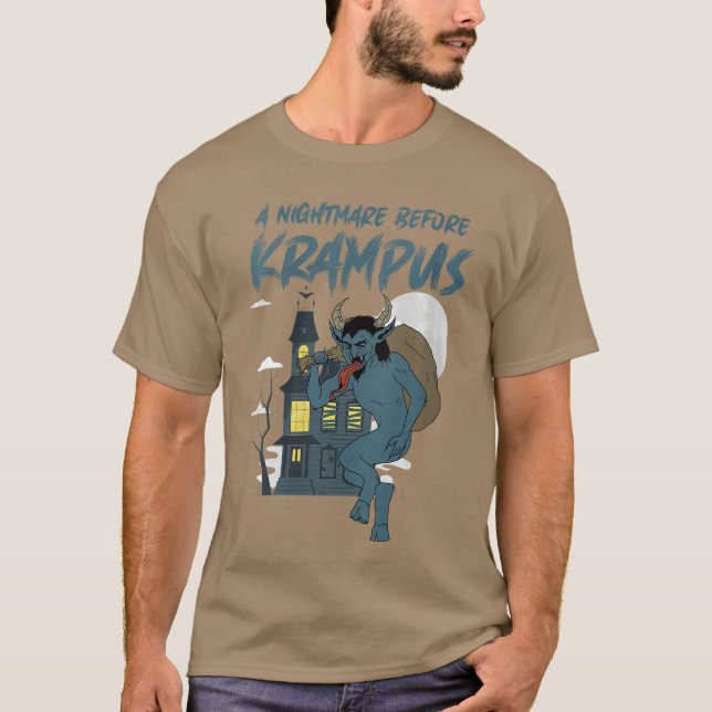 Camiseta Womens A Nightmare Before Krampus Funny Horror VNe (Frente)