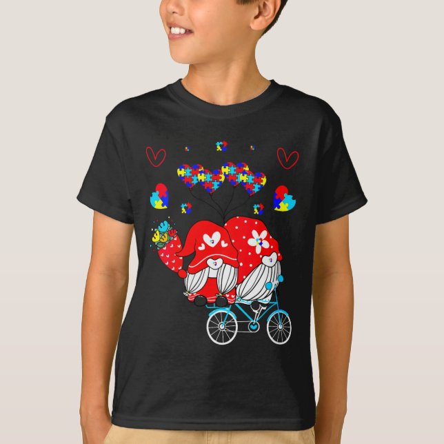 Camiseta Womens Accept Understand Love Autism Awareness Gno (Frente)