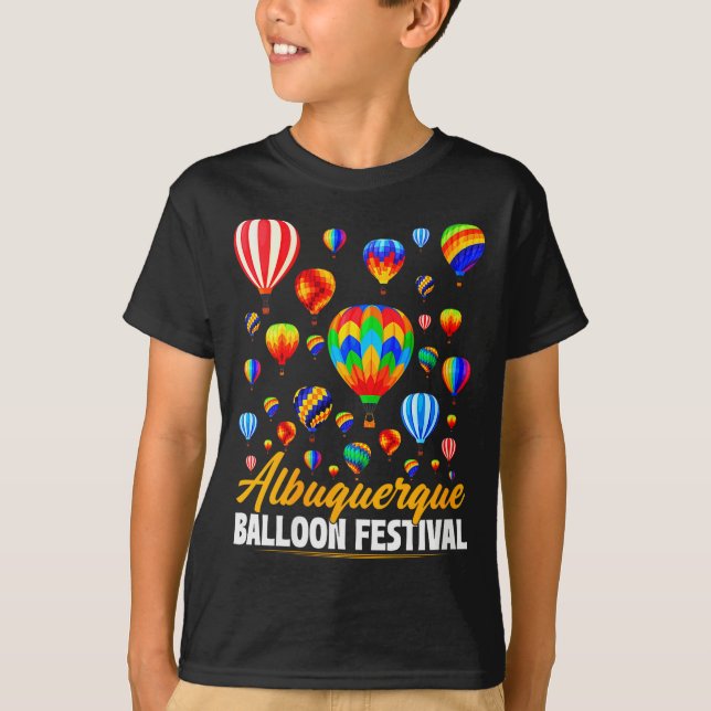 Camiseta Womens Albuquerque Hot Air Balloon Festival Balloo (Frente)