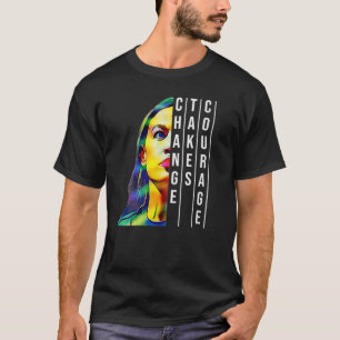 Camiseta Womens Aleandria OcasioCortez Feminist Political V