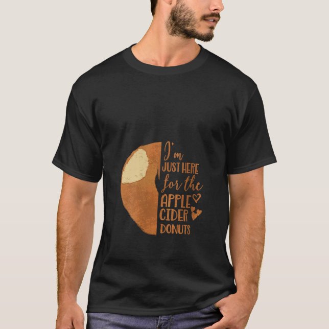 Camiseta Womens Apple Cider Donuts Funny Fall Quote Autumn  (Frente)