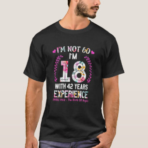 Camiseta Womens April Girls 1962 60 Birthday 60 Years Old I