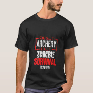 Camiseta Womens Archer Gift Arco caçando a Tra de Sobrevivê
