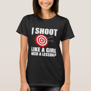 Camiseta Womens Archery Shoer Como Uma Grafia De Menina