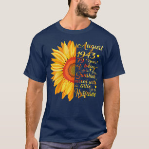 Camiseta Womens August Girls 1943 Birthday Gift 79 Years Ol