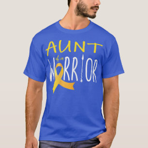 Camiseta Womens Aunt of a Warrior Childhood Cancer Awarenes