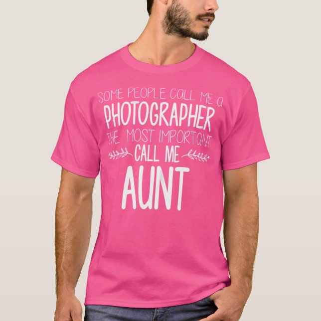 Camiseta Womens Aunt Photographer Shirts Photography Auntie (Frente)