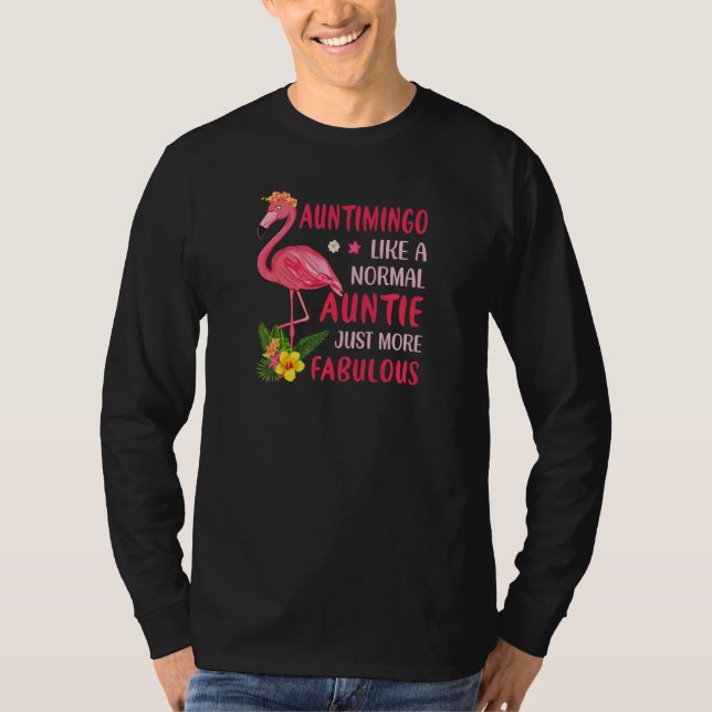 Camiseta Womens Auntimingo Like a Normal Aunt Just More Fab (Frente)