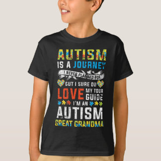 Camiseta Womens Autism vovó Excelente Vovó Citação