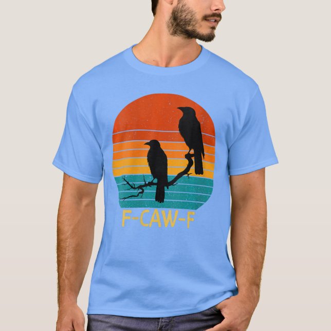 Camiseta Womens awF Black Bird Crow Funny Bird Cawing Grung (Frente)