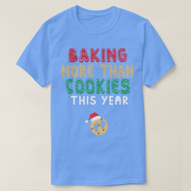 Camiseta Womens Backing Cookies Christmas Pregnancy Announc (Frente do Design)
