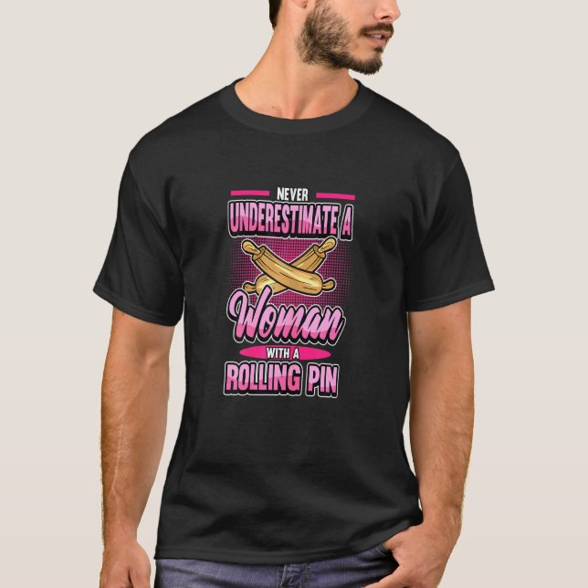 Camiseta Womens Baker Baking Queen Cake Confectioner (Frente)