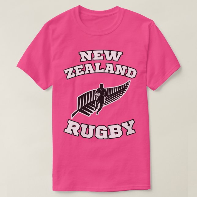 Camiseta Womens, Bandeira da Nova Zelândia Kiwis Rugby eam  (Frente do Design)