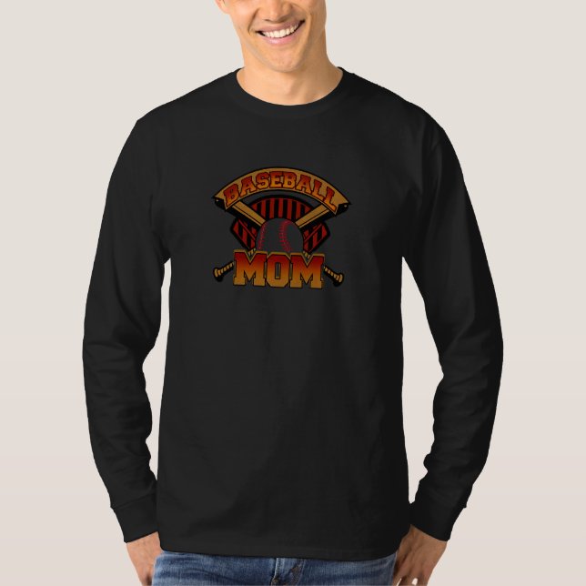 Camiseta Womens Baseball Mom   (Frente)