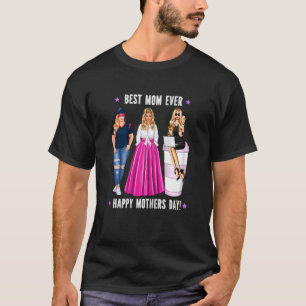 Camiseta Womens Best Baseball Mom Ever  Happy Mothers Day M
