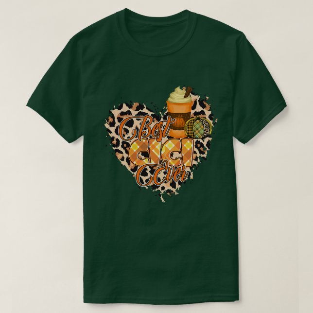 Camiseta Womens Best Cici ever shirt, autumn heart Cici (Frente do Design)