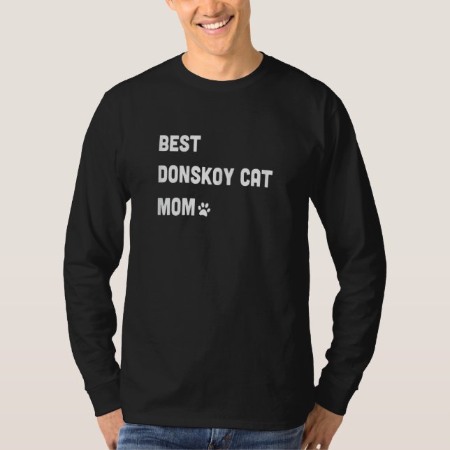 Camiseta Womens Best Donskoy Cat Mom  Cat (Frente)