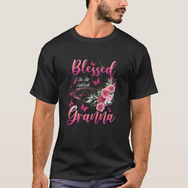 Camiseta Womens Blessed To Be Called Granna Cute Girls Wome (Frente)