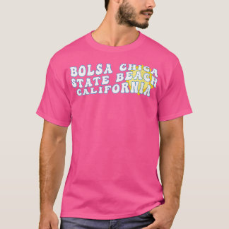 Camiseta Womens Bolsa Chica State Beach California CA Retro