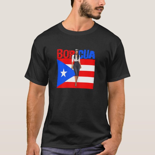 Camiseta Womens Boricua Roots Puerto Rico Pride PR Souvenir (Frente)