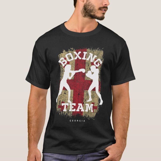 Camiseta Womens Boxing Georgia Combat Sports Fighter Boxing (Frente)