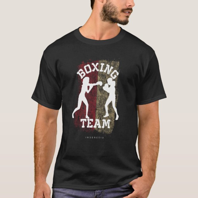 Camiseta Womens Boxing Indonesia Combat Sports Fighter Boxi (Frente)