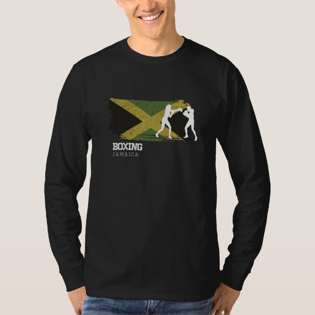 Camiseta Womens Boxing Jamaica Combat Sports Fighter Boxing (Frente)