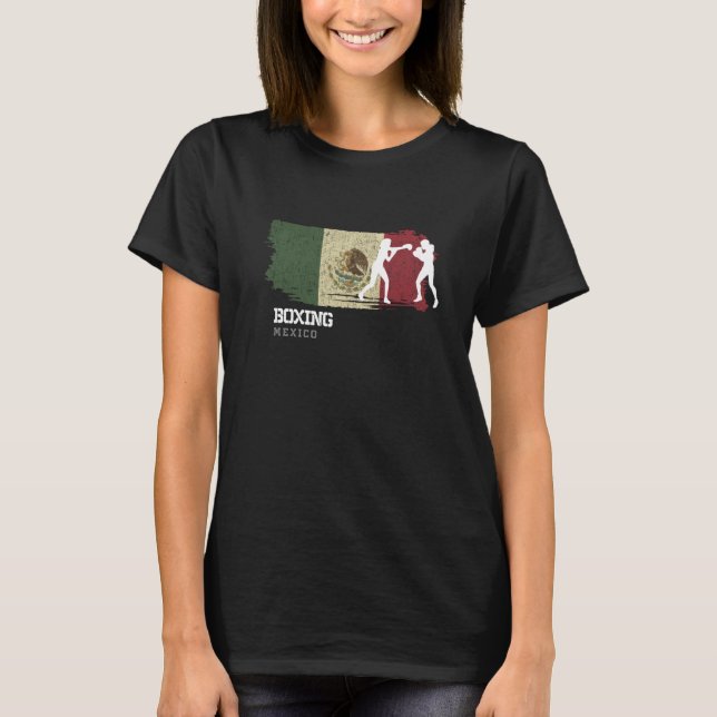 Camiseta Womens Boxing Mexico Combat Sports Fighter Boxing  (Frente)