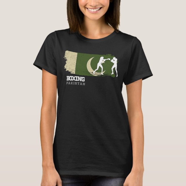 Camiseta Womens Boxing Pakistan Combat Sports Fighter Boxin (Frente)