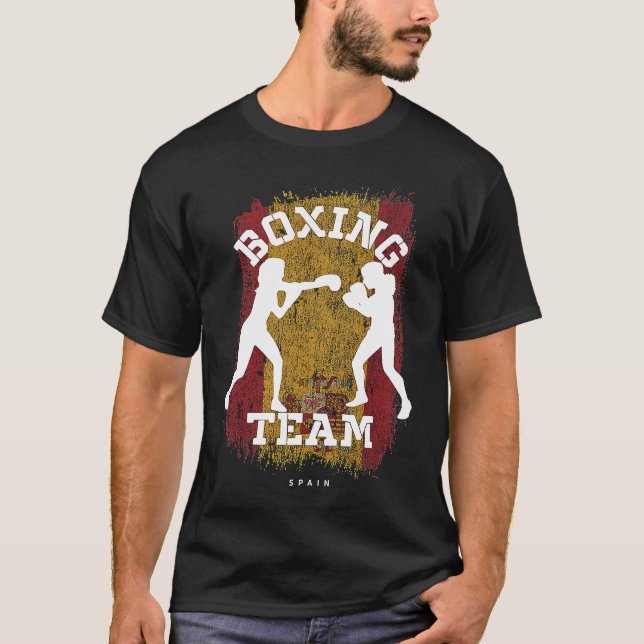 Camiseta Womens Boxing Spain Combat Sports Fighter Boxing (Frente)