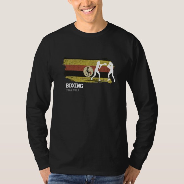 Camiseta Womens Boxing Uganda Combat Sports Fighter Boxing  (Frente)