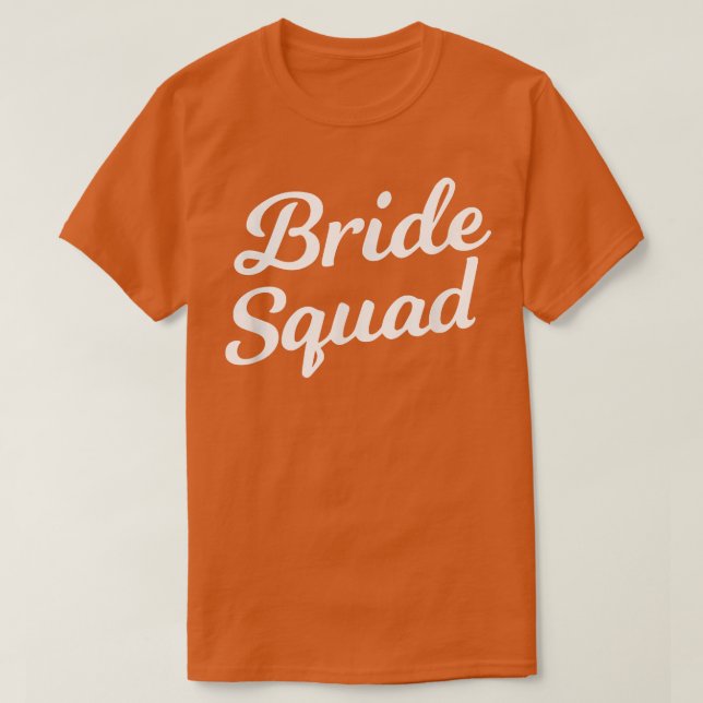 Camiseta Women's Bride Squad Bachelorette, Bridal Shower T  (Frente do Design)