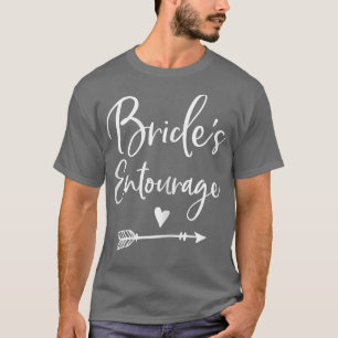 Camiseta Womens Brides Entourage Heart Arrow Graphics 