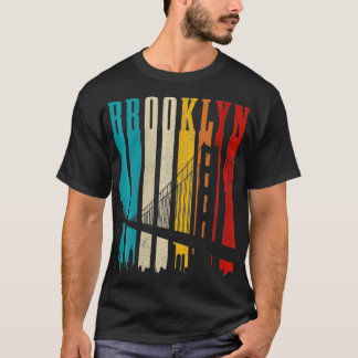Camiseta Womens Brooklyn Bridge Vintage NY NYC Pride Nova Y