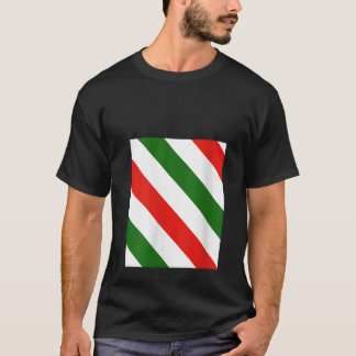 Camiseta Womens Candy cane Striped Traditional Merry Christ