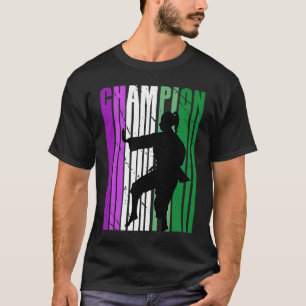 Camiseta Womens Champion Karate Aniversário Roxo Marcial