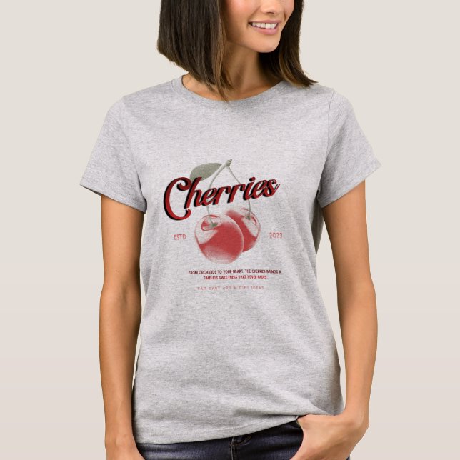 Camiseta Women's Cherries Tshirt  (Frente)