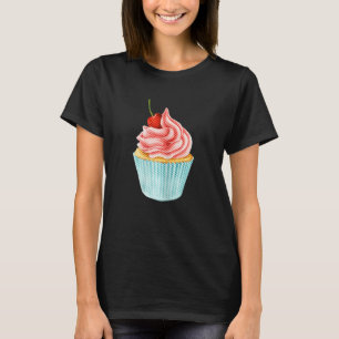 Camiseta Womens Cherry Cupcake