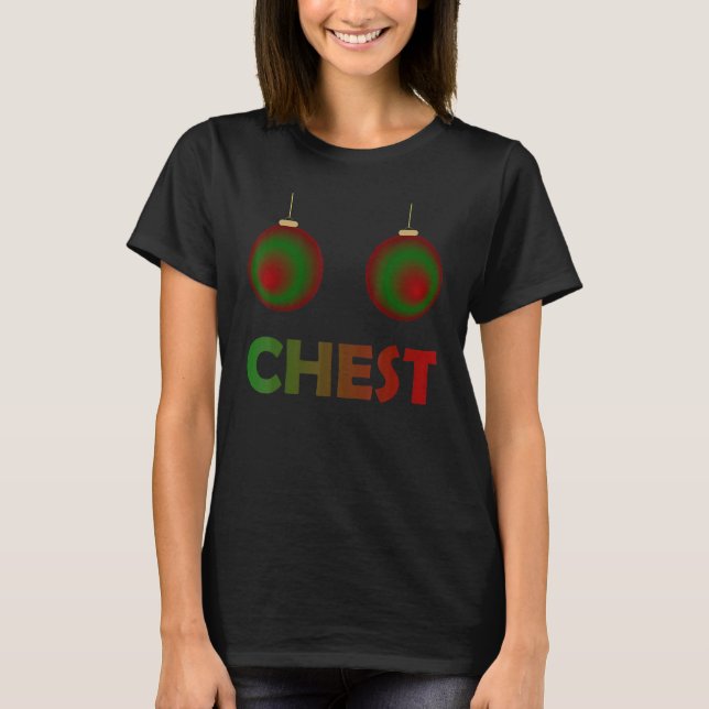 Camiseta Womens Chest Nuts Chestnuts Christmas Matching Cou (Frente)